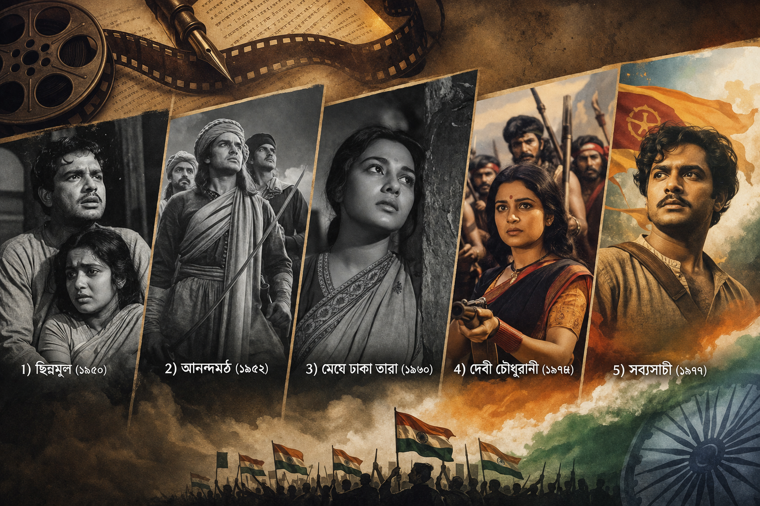 সাহিত্যনির্ভর পাঁচটি দেশাত্মবোধক বাংলা সিনেমা